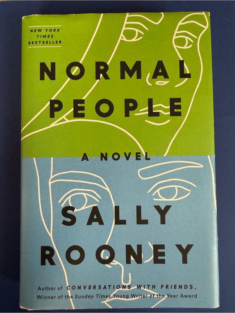 "Normal People" Hardcover Book - Green & Blue